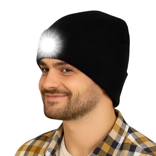 Tyga Store Bonnet de Course à Pied étanche avec 4 LED Lumineuses - Lampe Torche USB Rechargeable - Unisexe – vue 6