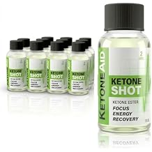 KetoneAid Ketone Shot | Ketone Ester Energy | No Sugar, No Caffeine 12 Count