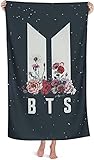 BTS Badetuch Bangtan Boys Strandtuch Handtuch Badelaken Saunatuch Jimin Suga Jin Taehyung V Jungkook Badezimmer Strandtücher (150x100cm, BTS2)