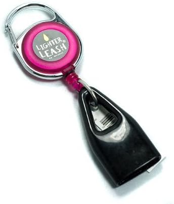 LIGHTER LEASH Premium Retractable Keychain Clip (Pink)