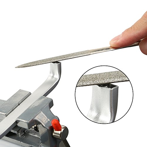 Diamond Needle File Set, Jewelers Hand Files Tool Kit for Metal Ceramic Stone Jewelry Rough Carving Glass Filing (10-Piece)