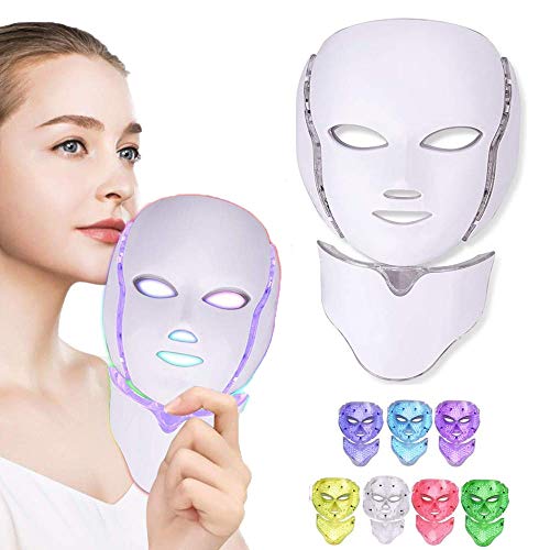 7 Color Facial Mask, Titoe Photon Anti-aging Toning Facial Skin Care Mask Device