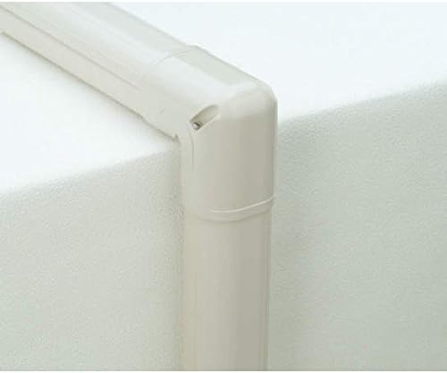 Miniatura 4 de Inaba Denko SC-140-K - Cubierta cosmética de fontanería, esquina delgada de 90, superficie curvada de 90, color negro