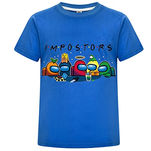 Camiseta Divertida para niños con Personajes de Impostor para niños y niñas (7-8 años, Azul 2) Cover
