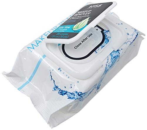 Kiss - Lencos Removedores de Maquiagem Mra02Br Aloe Vera C/36