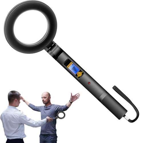 Detector Metálico Portátil - Dispositivo Portátil Plegable, Función De Escaneo De 360 Grados, Alertas De Audio Y Vibración, Sensibilidad Ajustable | Detector Robusto Para Eventos Aeroportuarios