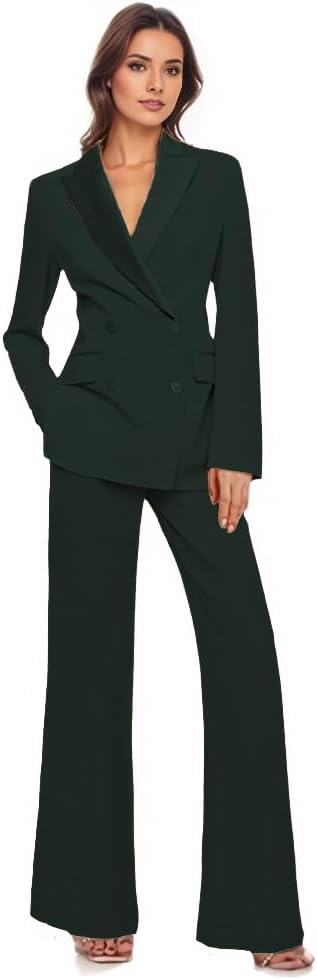 Womens Tuxedos 2 Pcs Blazer Sets Womens Business Suiting Satin Lapel Womens Blazer Pants Wedding