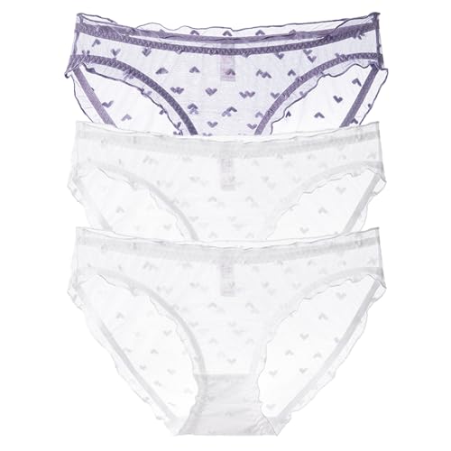 MOONBADI - MOONBADI culotte femme taille haute Stretch Slip Ventre Plat sous vêtements Doux Gainante Elasticité Slips 3pcs M Multicolor