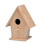 vogelhaus holz zum bemalen Gut zum Dekorieren und Bemalen geeignet