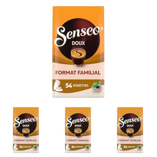 Senseo Café 54 Dosettes Doux (L'emballage Peut Varier) (Lot de 4)