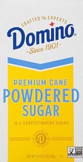 Domino Premium Cane Powdered Sugar (1 LB) - Perfect for Decorating Cupcakes, Candies, and Baked Goods - Ideal for Bakeries...