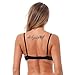 Freebily Women's Mesh Sheer Floral Lace 1/4 Cups Underwired Bra Tops Push Up Shelf Unlined Brassiere Black Small