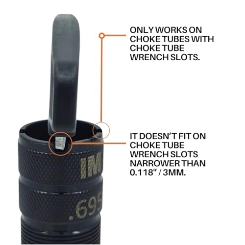 Pantessi™ Flat Choke Tube Wrench for 12ga, 16ga, 20ga, 28ga & .410 cal. Choke Tubes, Black by Pantessi - Used condition - Image 3