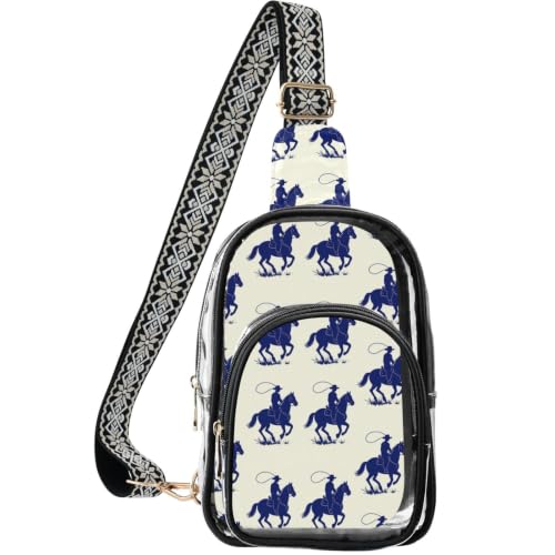 Bolso cruzado transparente linqin para viajeros al aire libre y festivales