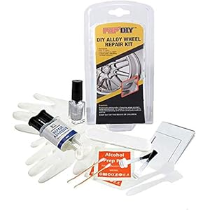 Moonvvin Legering Wielen Reparatie Kit Rim Restauratie Sliver Kleur Reparatie Schade Manchetten en Scrapes met…