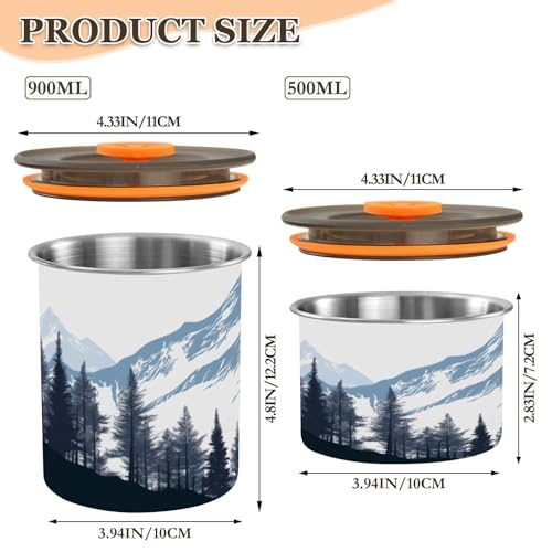 Contenedor Hermético Blueangle Acero Inoxidable 900 ml miniatura 2