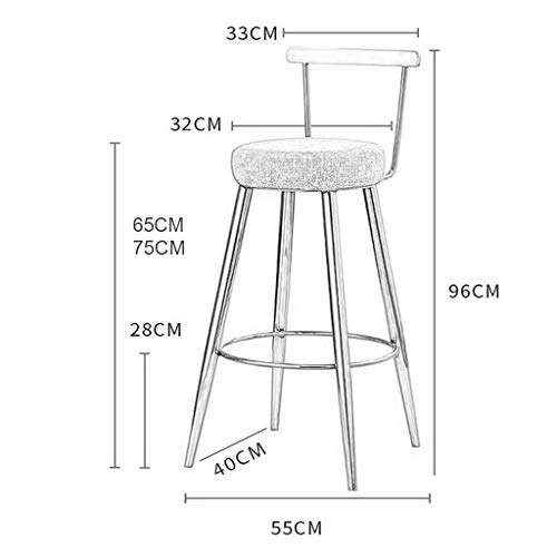 Tabouret de bar fort et durable supportant 150kg pour le comptoir - 3