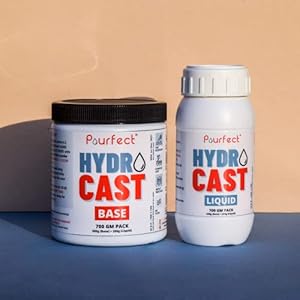 HydroCast - Water Based eco Resin Art Starter Pack 700 Grams | Made in India (Alternate to Jesmonite)