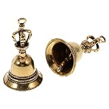Brass Lucky Beads Tibetan Hand Bell