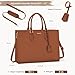 LOVEVOOK Laptop Bag for Women 15.6 Inch Laptop Tote Bag Waterproof Work Computer Bag Leather Briefcase Business Office Bag Large Capacity Handbag Shoulder Bag