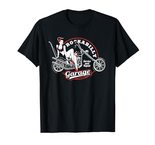 Diseño retro vintage de motocicleta Chopper Camiseta
