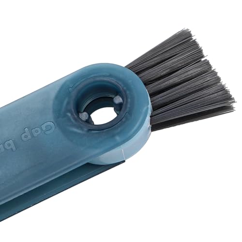 CENPEK 2 Stück 3-in-1 Fugenreinigungsbürste für Becherdeckel Multifunktionale Fugenreinigungsbürste für Wasserflaschenabdeckung (Blau + Grün)