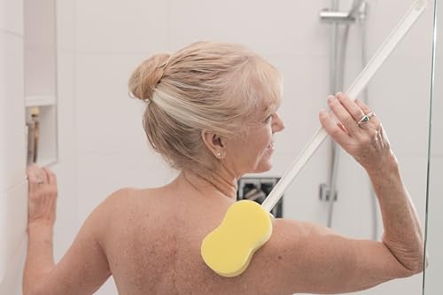 Sammons Preston Economy Hip Kit II, 4-Piece Kit Includes 32" Easireach II Reacher, 16.5" Plastic Shoehorn, Sock Aid with Built-Up Handles & Contoured Bath Sponge, Dressing Aids & Self-Care Tools - Thumbnail 2