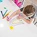 Modfamily Mod Paint Sticks - Washable Solid Tempera Paint Markers (6 Pack) - Kid's Art Supply - Aqua, Royal Blue, Tangerine, Bright Yellow, Lime Green, Bright Pink