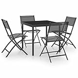 【APTO PARA INTERIOR Y EXTERIOR】Este juego de muebles de comedor no solo es adecuado para uso en exteriores, su estilo simple y moderno lo hace también adecuado para decoración y muebles de interior, y es más duradero que los juegos de vajilla de interior ordinarios.