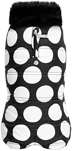 Wouapy 90091 Dog Pet Coat, Bubble Black, Large