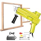FancyBant Cut Pile and Loop Pile Tufting Gun 2 in 1 Lemon-Yellow with Wooden Tufting Frame