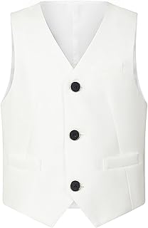 2025 Chaleco de Traje Formal con 4 Botones para Niños Camiseta de Bebé Verano Niños