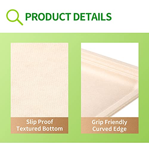Bloomoon 50 Pack 14 Inch Disposable Food Trays thumb #7