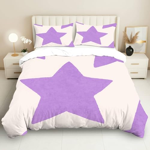 Parure de lit 3 pièces anti-plis en polyester doux 210 x 210 cm - 5