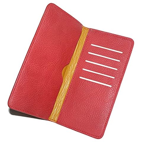 ZPYOU Cell Phone Wallet Case for 6 inch Protective Cover with 5 Card Slot PU Leather Long Clutch Wallet Purse for 5.5 Inch Phone Pouch -Red (ZPY01-wallet Red) Cover