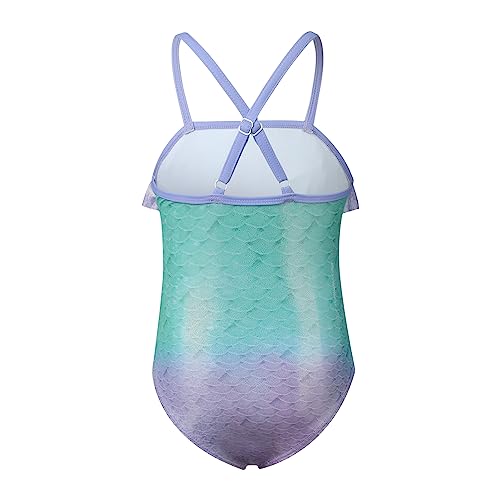 Phineein Girls One-Piece Swimwear Tropical Fruit Heart Print Ruffle Bathing Suit2