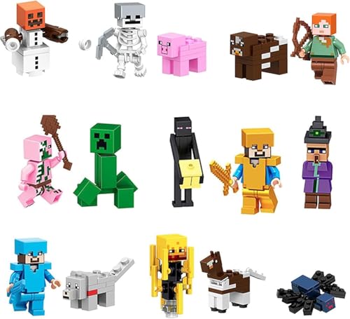 Milygobam 16pcs Cake Topper,Birthday Cake Toppers,Action Figures Cake Toppers,Cake Topper Cupcake Toppers for Game Fans,Birthday Party Cake Cupcake Decorations