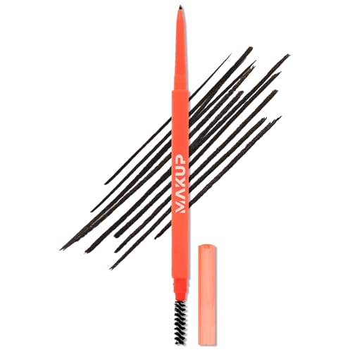 Makup Beauty Skinny Brow - Ultra Thin Eyebrow Pencil Waterproof Precise Micro Brow Pencil creates Hair-like Strokes for Full Natural Brows Soft Black (Caviar)