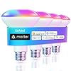 Linkind Matter Smart Light Bulb, BR30 Smart Bulbs, Recessed LED Color Changing Light Bulbs RGBTW, E26 Smart Flood Light Bulbs 650LM 60W Work with Alexa, Apple Home, Google Home, SmartThings, 4Pack