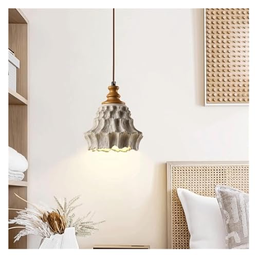 Plafonnier lustre industriel simple en ciment avec suspension réglable E26 pour chambre - 5