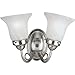Progress Lighting P3368-09 Bedford Bath & Vanity, 14-Inch Width x 8-1/4-Inch Height, Nickel