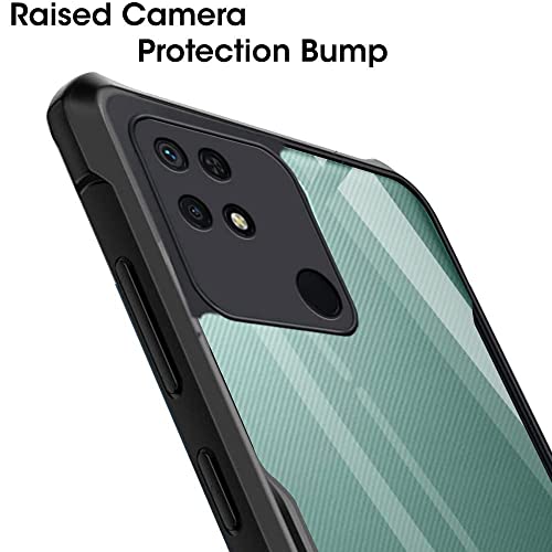 Image of WOW IMAGINE Back Cover for Redmi 10 Power | Redmi 10 (2022) - AirEDGE Technology | Crystal Clear Transparent Mobile Case Cover | Hard Bumper | Full Armor Shockproof Device & Camera Protection | Black