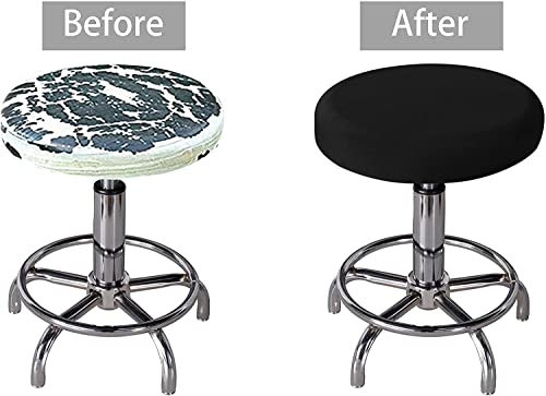 Aychlg Round Bar Stool Seat Covers Washable Stool Cushion Slipcover Elastic Bar Chair Covers For 12-14 14-17 Inch Chair Home Bar Hotel Use #TOP1