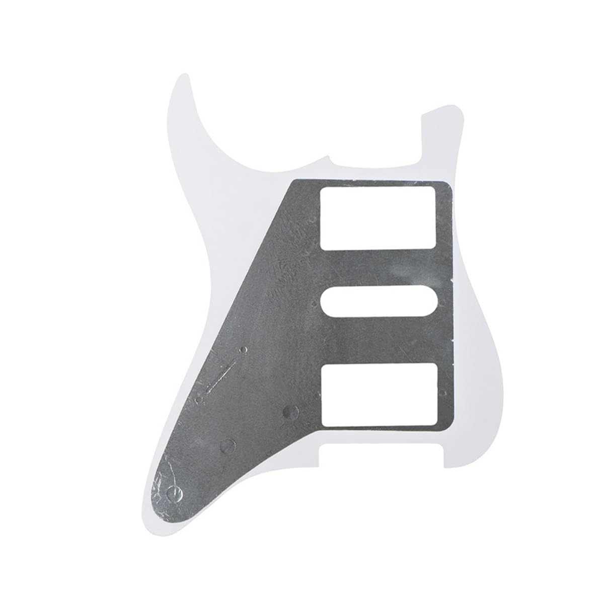 ROZILO Strat HSH Pickguard Pick Guard Scratch Plate with Screws for American/Mexican Standard Strat Modern Style Guitar Replacement Black 3Ply