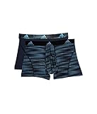 adidas mens Sport Performance Trunk Underwear (2-Pack), Collegiate Light Blue Ratio Urban Sky Ratio, Large