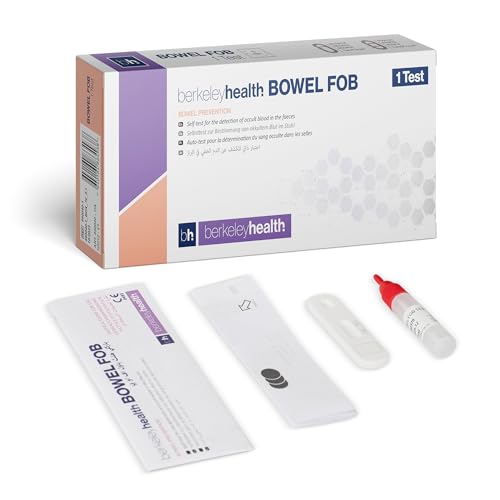 Berkeley Health Kit Test Rapido FOB (Sangue Occulto Fecale) | Auto-Test per il Rilevamento di Sangue Occulto nelle Feci, Risultati Rapidi in 5 Minuti con un'Accuratezza del 92,6% | 1 Test