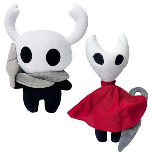 AUNGCSHE Pack of 2 Hollow Knight Plush, Soft Hollow Plush Toy, Perfect for Collectable Birthday Gift, Decoration and Gift
