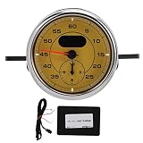 Armaturenbrett-Uhr, ABS-Armaturenbrett-Rundentimer-Stoppuhr-Auto-Innenzubehör-Ersatz 718 2016-2021(Gelb) Teile der Instrumententafel