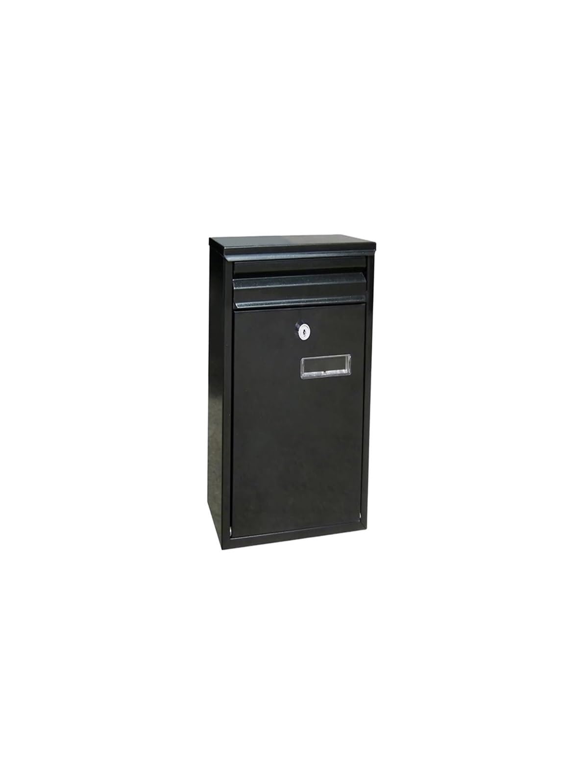 FGJsfhrDTU Letter Box, Attached Mailbox Security Key Drop Box Newspaper Holder Wall Hanging Mailbox(Black)(Black)
