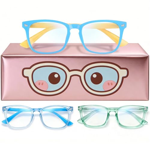 Image of Toddler Blue Light Glasses for Kids Boys Girls, Computer Glasses Frame and Anti-Glare (Age 2-6)